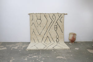 Tapis traditionnel Beni Ouarain 300 X 210 Cm Tapis traditionnel Beni Ouarain 300 X 210 Cm