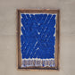 Art Mural en Tapis Traditionnel et Bois de Noyer 100 X 76 X 5cm