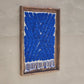 Art Mural en Tapis Traditionnel et Bois de Noyer 100 X 76 X 5cm