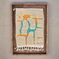 Art Mural en Tapis Traditionnel et Bois de Noyer 100 X 76 X 5cm