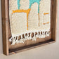 Art Mural en Tapis Traditionnel et Bois de Noyer 100 X 76 X 5cm
