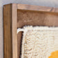 Art Mural en Tapis Traditionnel et Bois de Noyer 100 X 76 X 5cm