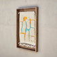 Art Mural en Tapis Traditionnel et Bois de Noyer 100 X 76 X 5cm