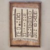 Art Mural en Tapis Traditionnel et Bois de Noyer 100 X 76 X 5cm