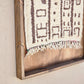 Art Mural en Tapis Traditionnel et Bois de Noyer 100 X 76 X 5cm