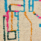 Art Mural en Tapis Traditionnel et Bois de Noyer 100 X 76 X 5cm
