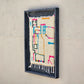 Art Mural en Tapis Traditionnel et Bois de Noyer 100 X 76 X 5cm