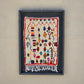 Art Mural en Tapis Traditionnel et Bois de Noyer 100 X 76 X 5cm