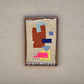 Art Mural en Tapis Traditionnel et Bois de Noyer 100 X 76 X 5cm