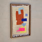 Art Mural en Tapis Traditionnel et Bois de Noyer 100 X 76 X 5cm