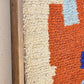 Art Mural en Tapis Traditionnel et Bois de Noyer 100 X 76 X 5cm