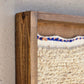 Art Mural en Tapis Traditionnel et Bois de Noyer 100 X 76 X 5cm