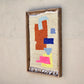 Art Mural en Tapis Traditionnel et Bois de Noyer 100 X 76 X 5cm