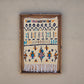 Art Mural en Tapis Traditionnel et Bois de Noyer 100 X 76 X 5cm