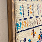 Art Mural en Tapis Traditionnel et Bois de Noyer 100 X 76 X 5cm