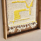 Art Mural en Tapis Traditionnel et Bois de Noyer 100 X 76 X 5cm