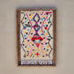 Art Mural en Tapis Traditionnel et Bois de Noyer 100 X 76 X 5cm
