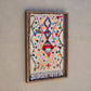 Art Mural en Tapis Traditionnel et Bois de Noyer 100 X 76 X 5cm