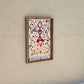 Art Mural en Tapis Traditionnel et Bois de Noyer 100 X 76 X 5cm