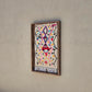 Art Mural en Tapis Traditionnel et Bois de Noyer 100 X 76 X 5cm