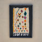 Art Mural en Tapis Traditionnel et Bois de Noyer 100 X 76 X 5cm