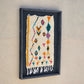 Art Mural en Tapis Traditionnel et Bois de Noyer 100 X 76 X 5cm