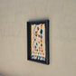 Art Mural en Tapis Traditionnel et Bois de Noyer 100 X 76 X 5cm