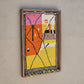 Art Mural en Tapis Traditionnel et Bois de Noyer 100 X 76 X 5cm