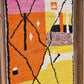 Art Mural en Tapis Traditionnel et Bois de Noyer 100 X 76 X 5cm