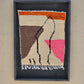 Art Mural en Tapis Traditionnel et Bois de Noyer 100 X 76 X 5cm