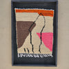 Art Mural en Tapis Traditionnel et Bois de Noyer 100 X 76 X 5cm
