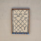 Art Mural en Tapis Traditionnel et Bois de Noyer 100 X 76 X 5cm