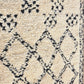 Art Mural en Tapis Traditionnel et Bois de Noyer 100 X 76 X 5cm