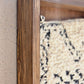 Art Mural en Tapis Traditionnel et Bois de Noyer 100 X 76 X 5cm