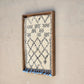 Art Mural en Tapis Traditionnel et Bois de Noyer 100 X 76 X 5cm