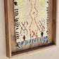 Art Mural en Tapis Traditionnel et Bois de Noyer 100 X 76 X 5cm