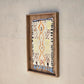 Art Mural en Tapis Traditionnel et Bois de Noyer 100 X 76 X 5cm