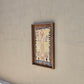 Art Mural en Tapis Traditionnel et Bois de Noyer 100 X 76 X 5cm