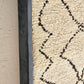 Art Mural en Tapis Traditionnel et Bois de Noyer 100 X 76 X 5cm