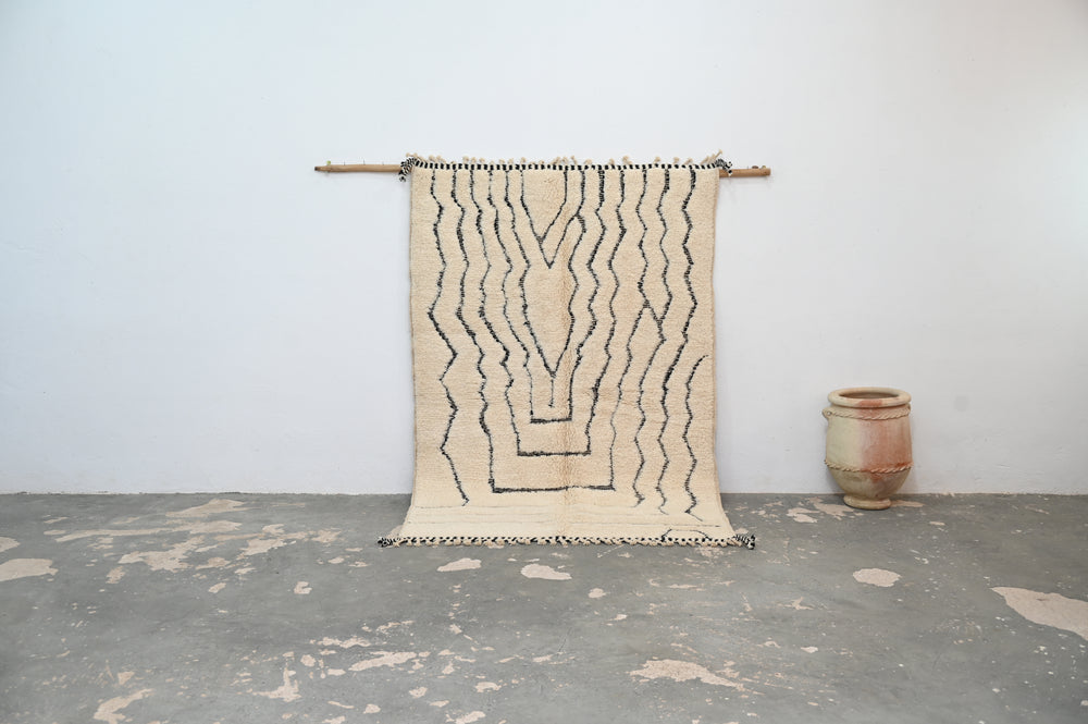 Tapis traditionnel Beni Ouarain 250 X 165 Cm
