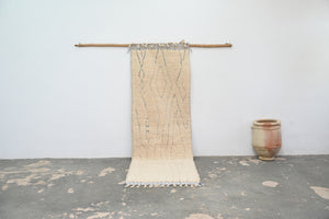 Tapis traditionnel Beni Ouarain 300 X 96 Cm