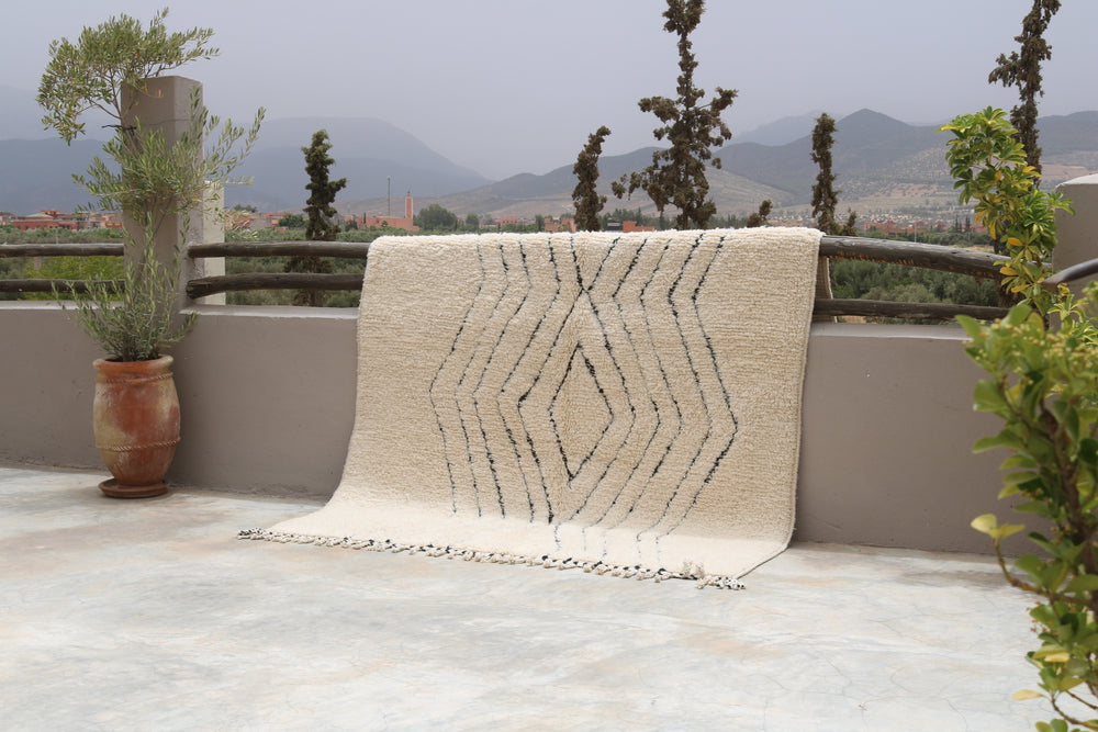 Tapis traditionnel Beni Ouarain 310 X 210 Cm